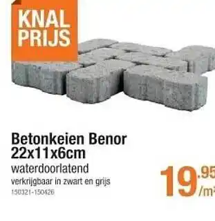 Cevo Betonkeien Benor 22x11x6cm aanbieding