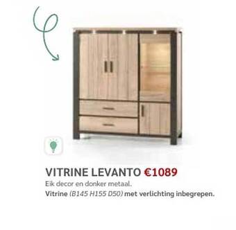 Crack Vitrine Levanto aanbieding