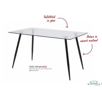 Crack Tafel Wilma aanbieding