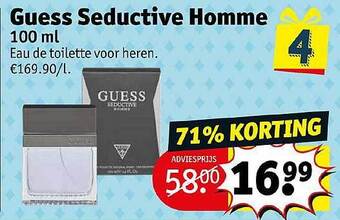 Kruidvat Guess Seductive Homme aanbieding