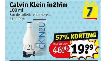 Kruidvat Calvin Klein In2him aanbieding