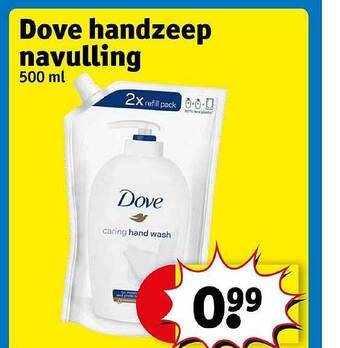 Kruidvat Dove Handzeep Navulling aanbieding