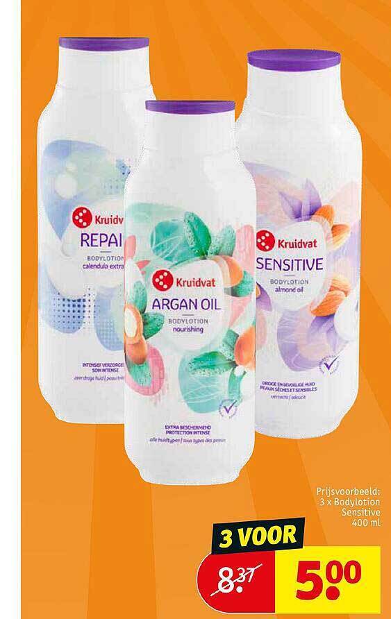 Kruidvat Bodylotion promotie bij Kruidvat
