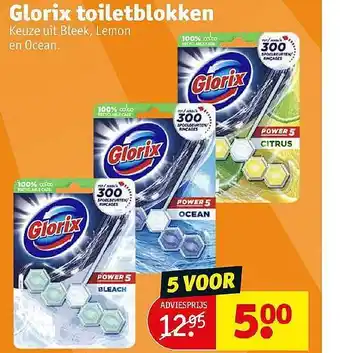 Kruidvat Glorix Tolietblokken aanbieding