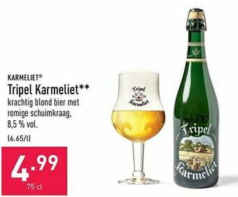 ALDI Tripel karmeliet aanbieding
