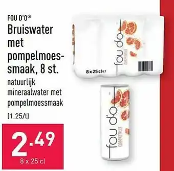 ALDI Bruiswater met pompelmoessmaak aanbieding