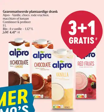 Delhaize Gearomatiseerde plantaardige drank Alpro - Vanille, choco, 1L aanbieding
