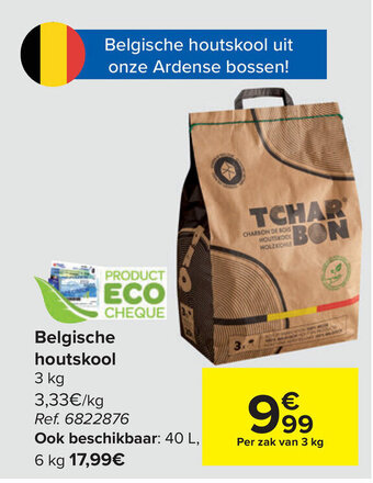 Carrefour Belgische houtskool aanbieding