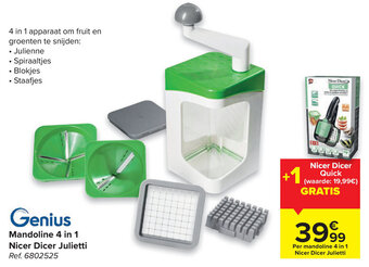 Genius Mandoline 4 in 1 Nicer Dicer Julietti