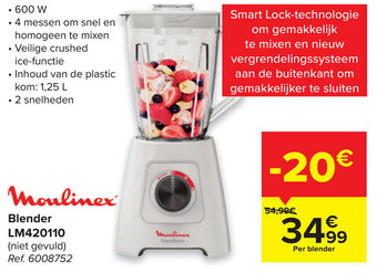 Carrefour Moulinex Blender LM420110 aanbieding