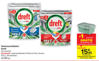 Carrefour Vaatwasmiddelen Dreft aanbieding