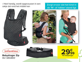 Carrefour Babydrager Zip aanbieding