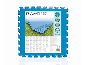Hubo Bestway vloerbeschermer zwembad 50x50 cm blauw aanbieding