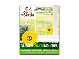 Hubo Fortus venstersticker anti-vlieg 4 stuks aanbieding
