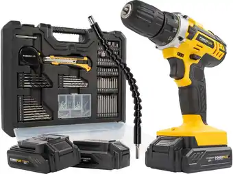 Hubo Powerplus X POWX00830 schroefboormachine 20V + 2 accu's aanbieding