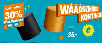 Kwantum Poef Parma aanbieding