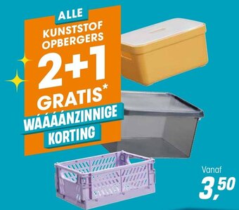 Kwantum Kunststof Opbergers aanbieding