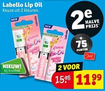 Kruidvat Labello lip oil aanbieding