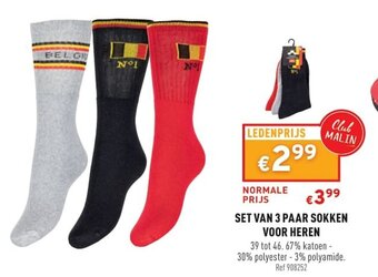 Trafic Set Van 3 Paar Sokken Voor Heren aanbieding