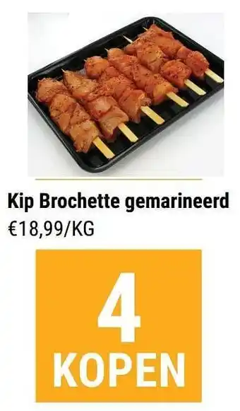 Kip brochette gemarineerd