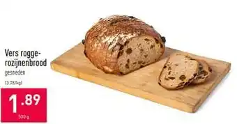 ALDI Vers roggerozijnenbrood aanbieding