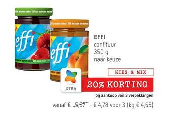 Spar Effi Confituur aanbieding