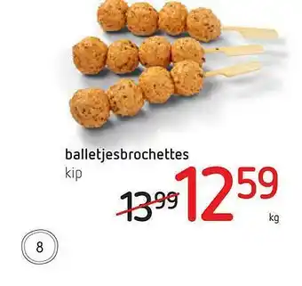 Spar Balletjesbrochettes Kip aanbieding