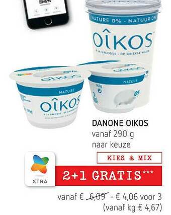 Spar Danone Oikos aanbieding