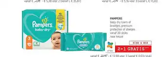 Spar Pampers Baby Dry Luiers Of Broekjes aanbieding