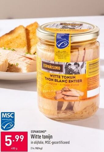 ALDI Witte tonijn aanbieding