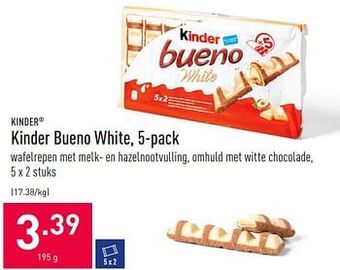 ALDI Kinder bueno white aanbieding