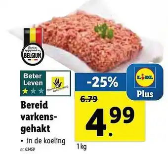 Bereid Varkensgehakt 1 kg