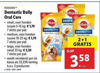 Lidl Pedigree Dentastix Daily Oral Care aanbieding