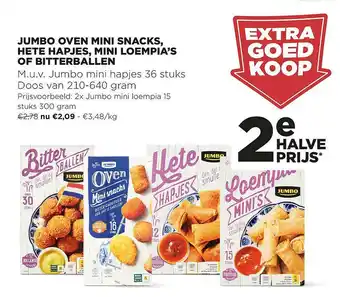 Jumbo Oven Mini Snacks, Hete Hapjes, Mini Loempia's Of Bitterballen