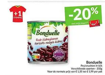 Intermarché Bonduelle Peulvruchten In Blik aanbieding