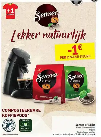 Intermarché Senseo Of Milka Koffie Of Warme Choco aanbieding