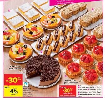 Carrefour Taart Met Chocolademousse aanbieding