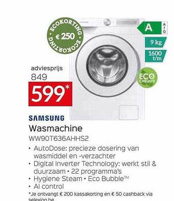Selexion Samsung Wasmachine aanbieding