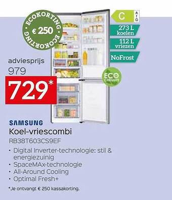 Selexion Samsung Koelvriescombi aanbieding