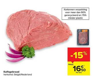 Carrefour Kalfsgebraad aanbieding