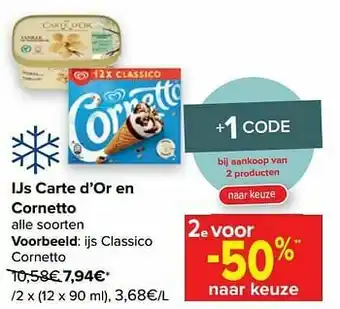 Ijs classico cornetto