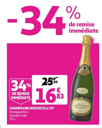Auchan Champagne Heidsieck & Co aanbieding