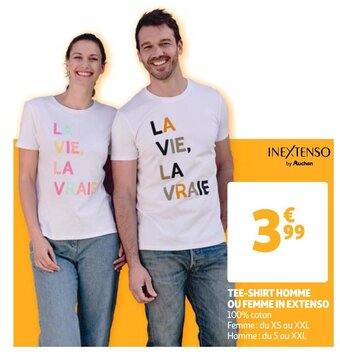 Tee-shirt Homme ou Femme in extenso