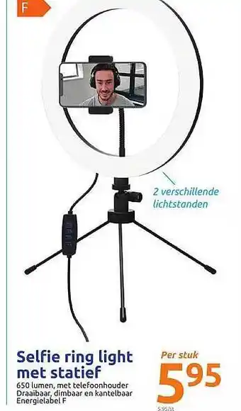 Selfie Ring Lightmet Statief