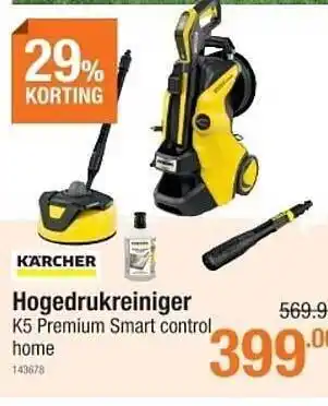 Cevo Karcher Hogedrukreiniger K5 Premium Smart Control Home aanbieding