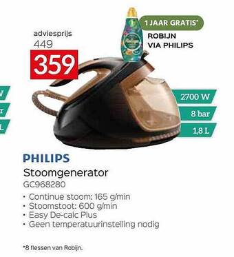 Selexion Philips Stoomgenerator aanbieding
