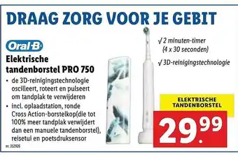 Lidl Oral-B Elektrische Tandenborstel Pro 750 aanbieding