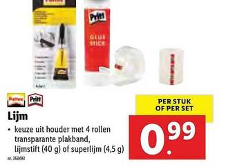 Lidl Lijm aanbieding