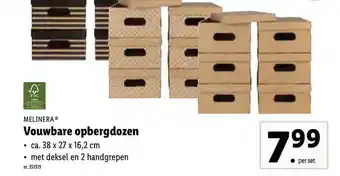 Lidl Melinera Vouwbare Opbergdozen aanbieding