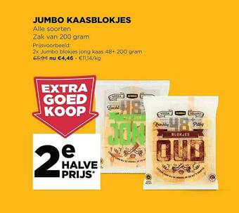 Jumbo Jumbo Kaasblokjes aanbieding